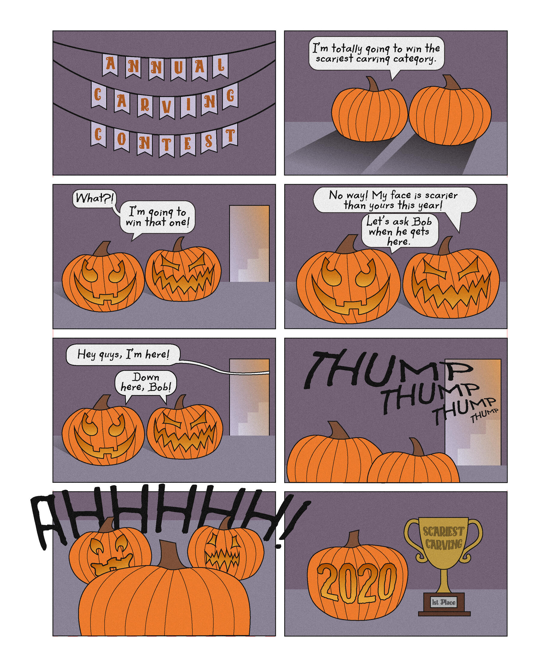 "Annual Carving Contest" Comic